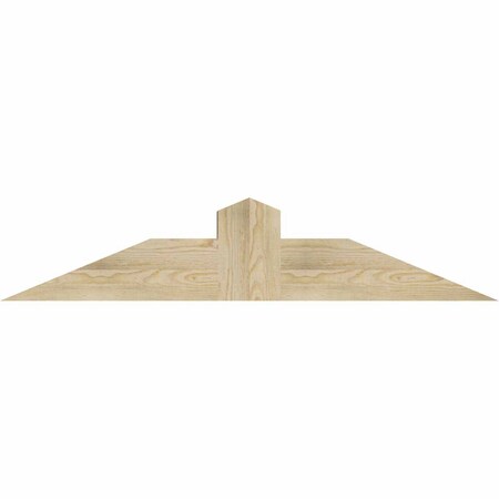 Ekena Millwork Portland Rough Sawn Timber Gable Bracket, Douglas Fir, 48"W x 10"H x 6"D x 6"F, 5/12 Pitch GBW048X10X0606POR00RDF